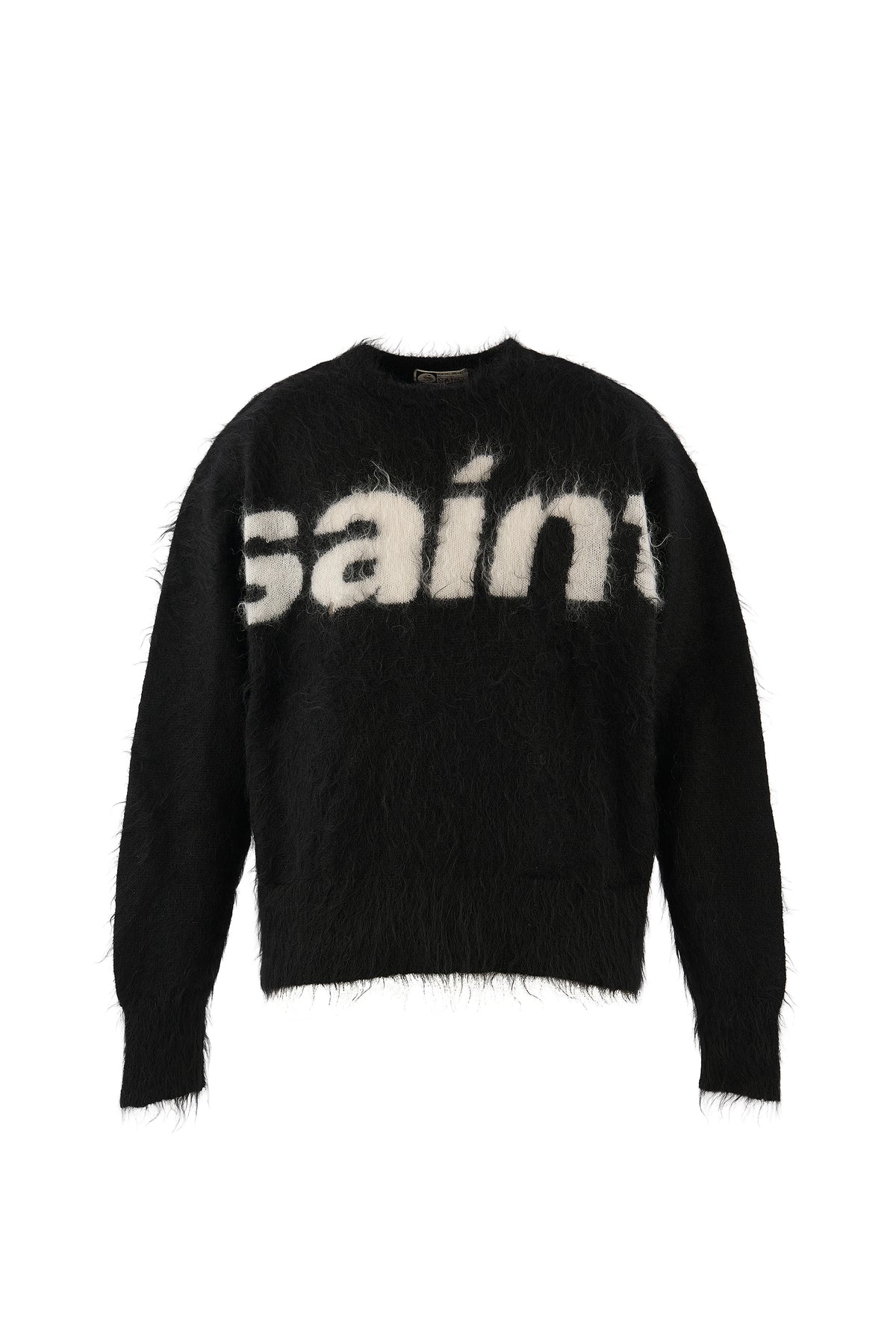 MOHAIR CREW KNIT/SAINT/BLACK