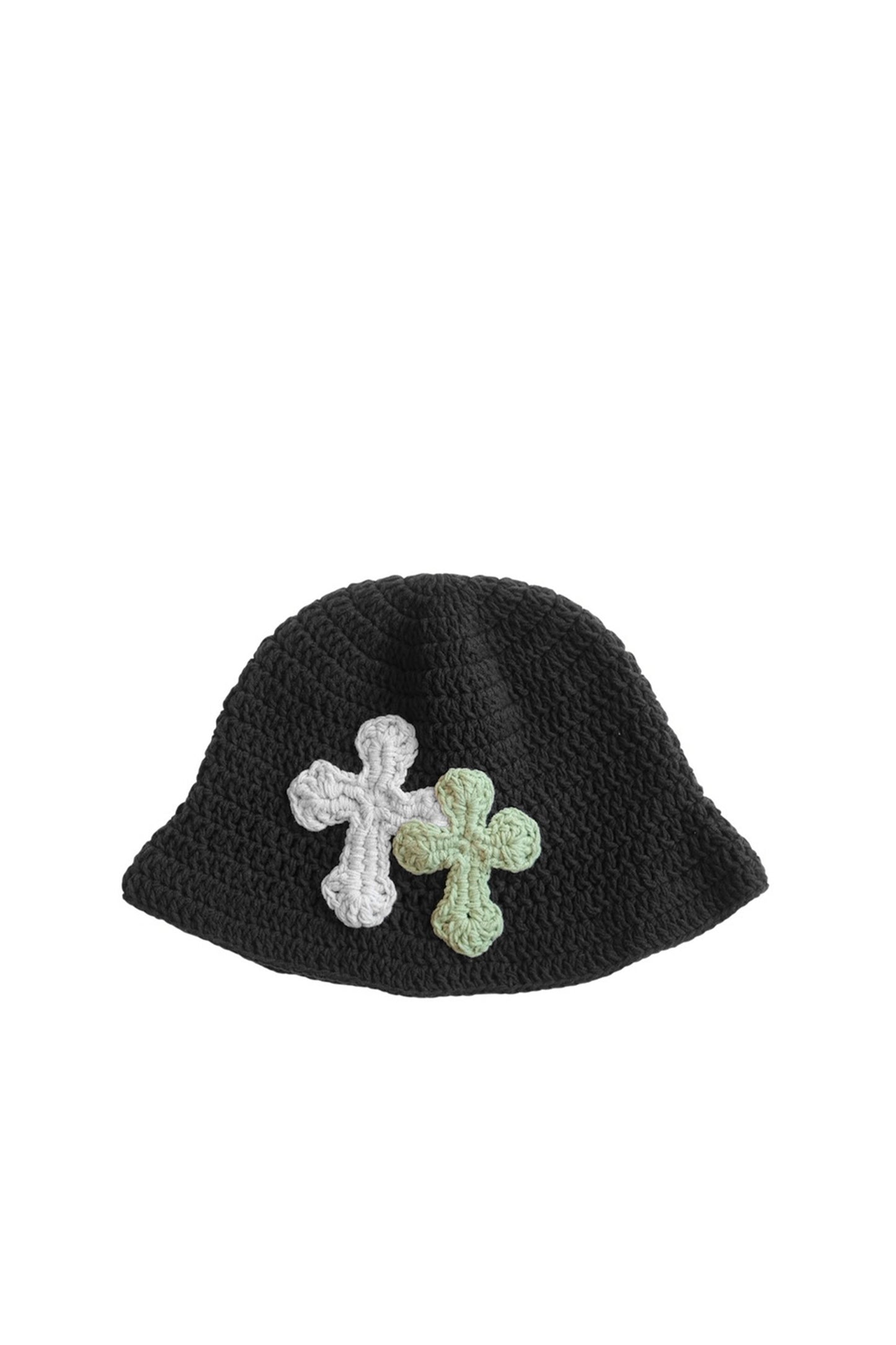 3D cross knit hat