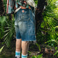 DOUBLE KNEE SHORTS/BLUE