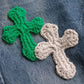 3D cross knit Denim