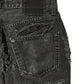 DESTROY LEATHER DENIM PANTS