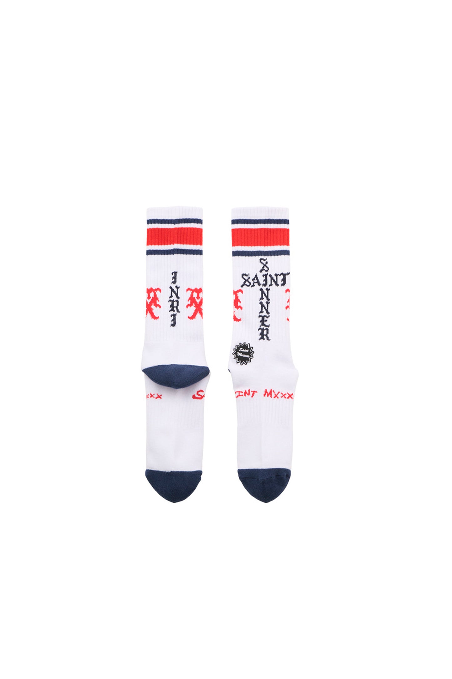 SOCKS/SINNER/WHITE+RED+BLUE