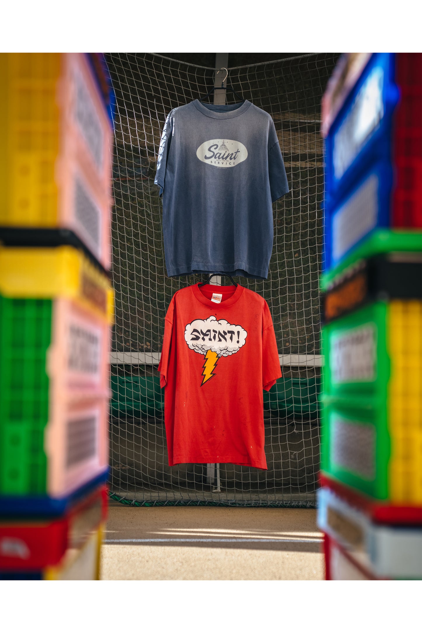SS T-SHIRT/SAINT SERVICE/NAVY