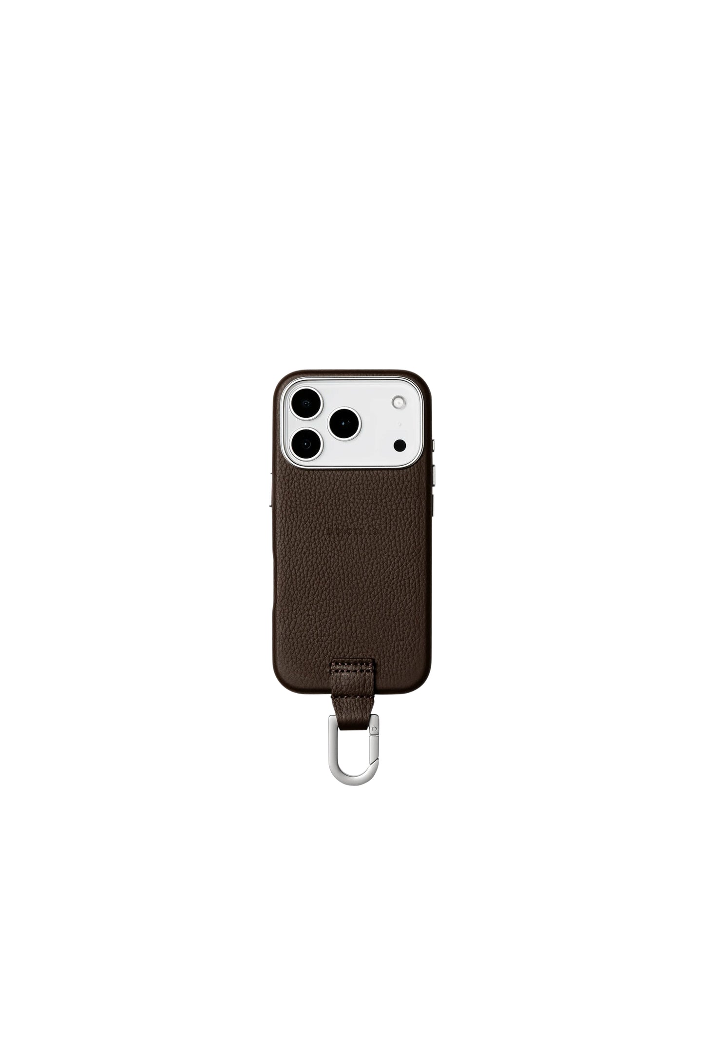 iPhone カラビナレザーケース【17. 16. 15】/ Dark brown
