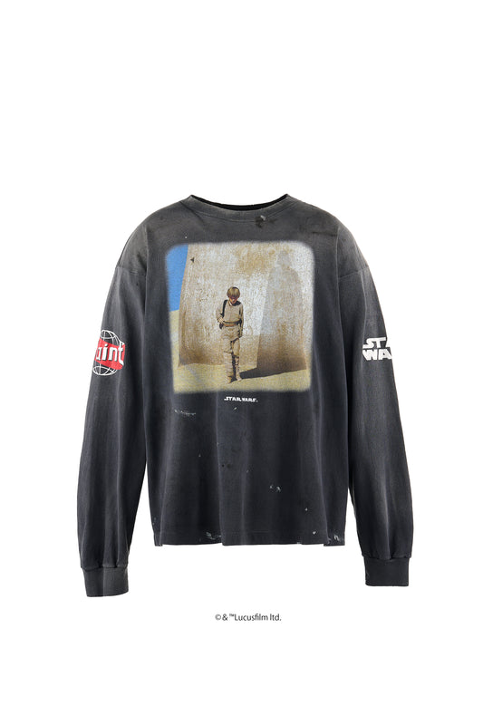 SW_LS TEE / DARTHVADER/BLACK