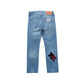 3D cross knit Denim