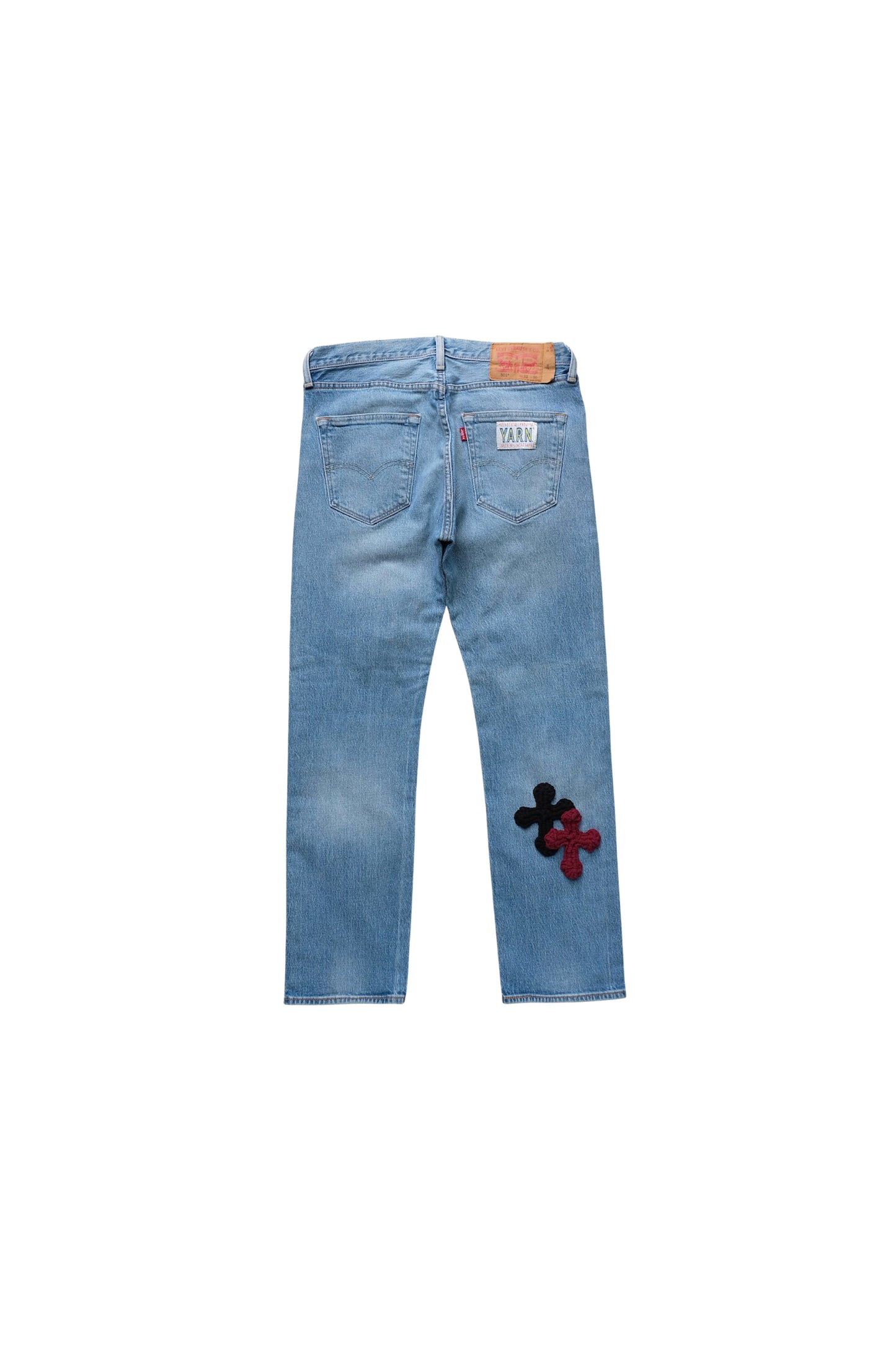 3D cross knit Denim