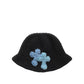 3D cross knit hat