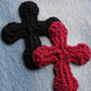 3D cross knit Denim