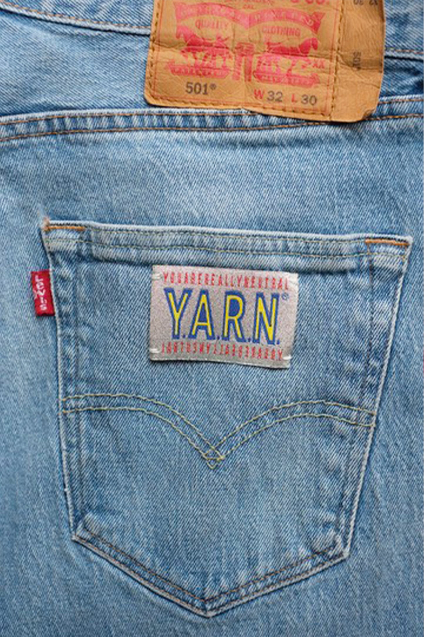 3D cross knit Denim
