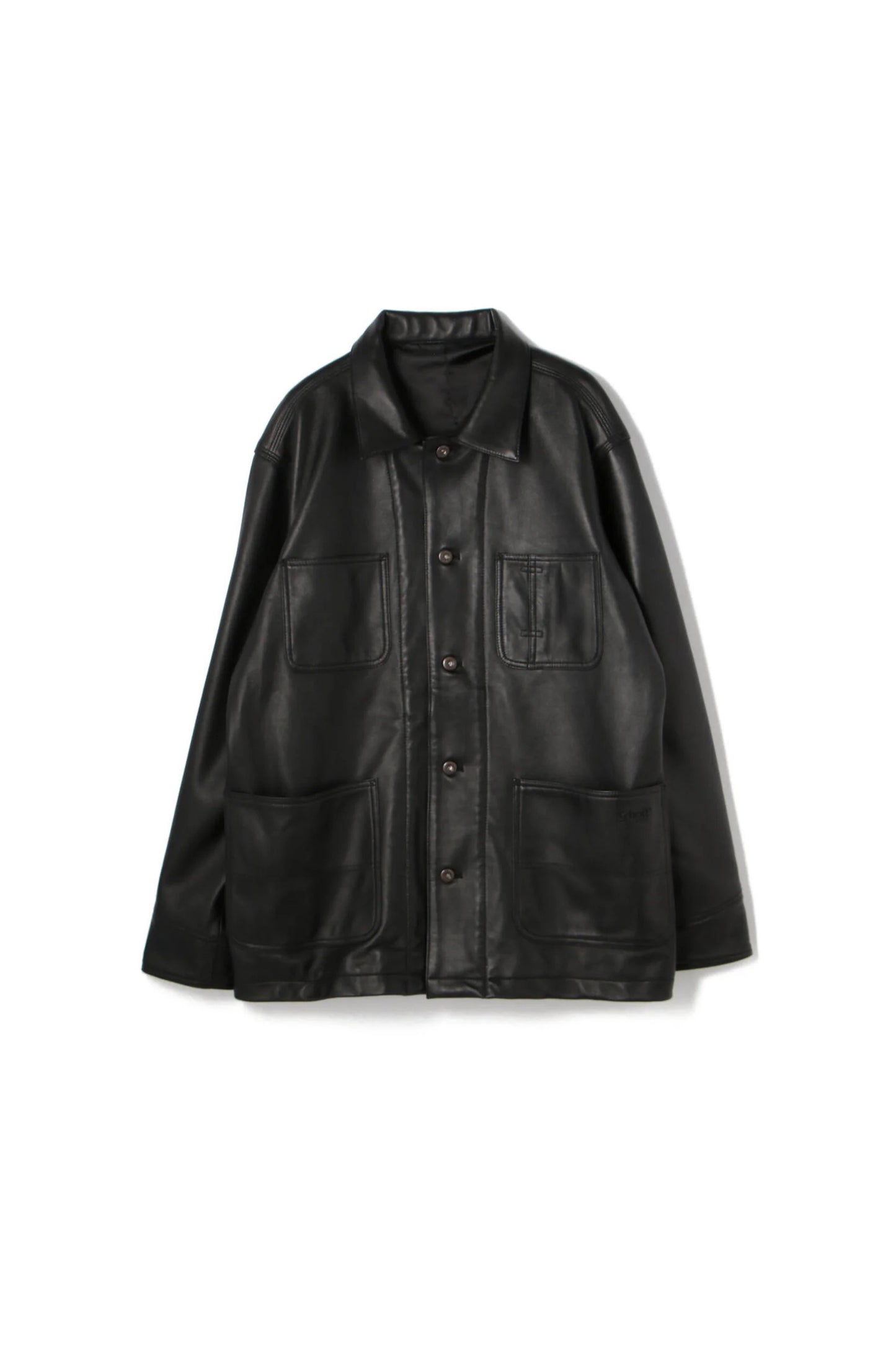 LAMB LEATHER COVERALL JACKET