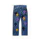 3D cross knit Denim
