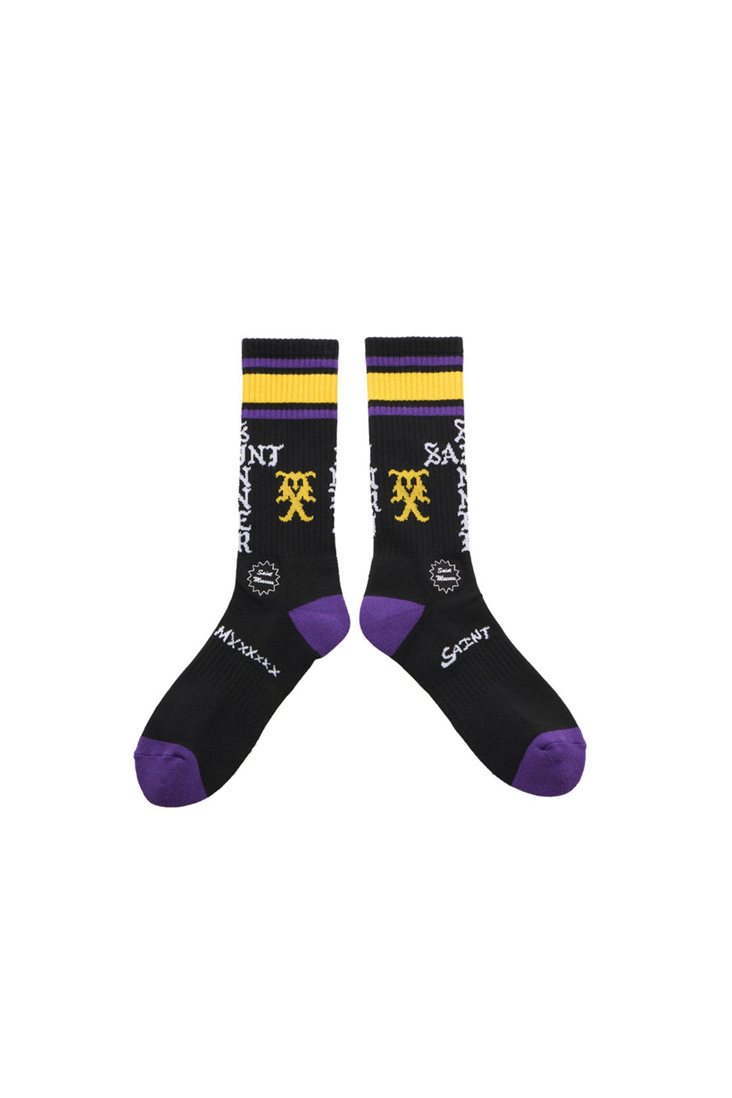 SOCKS/SINNER/BLACK+PURPLE