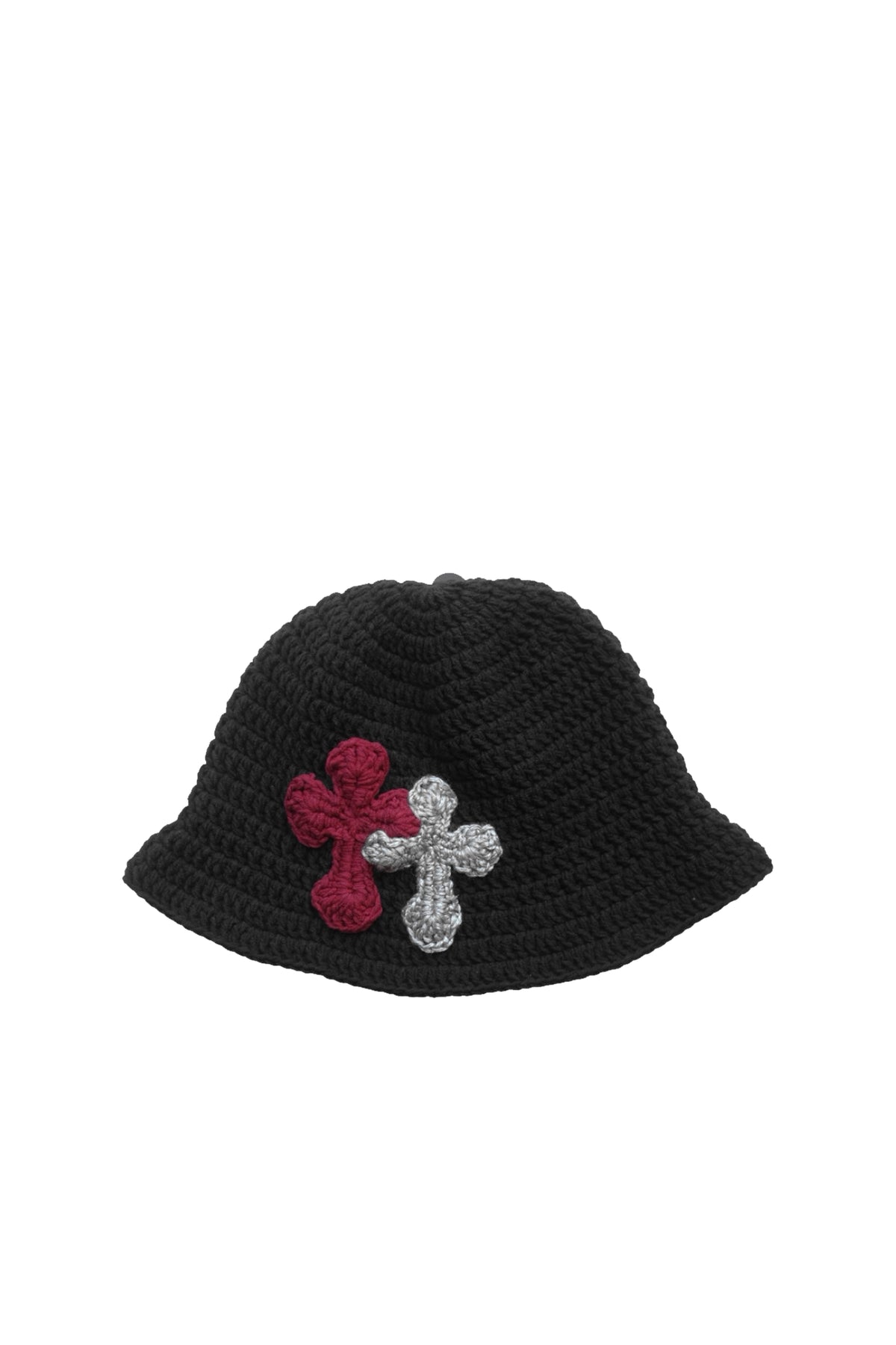 3D cross knit hat