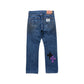 3D cross knit Denim