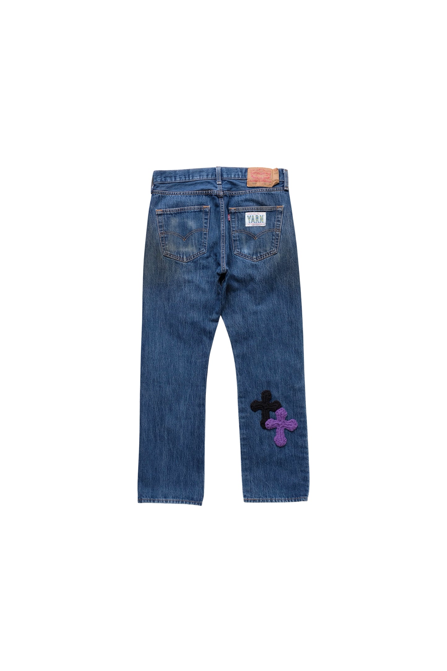 3D cross knit Denim