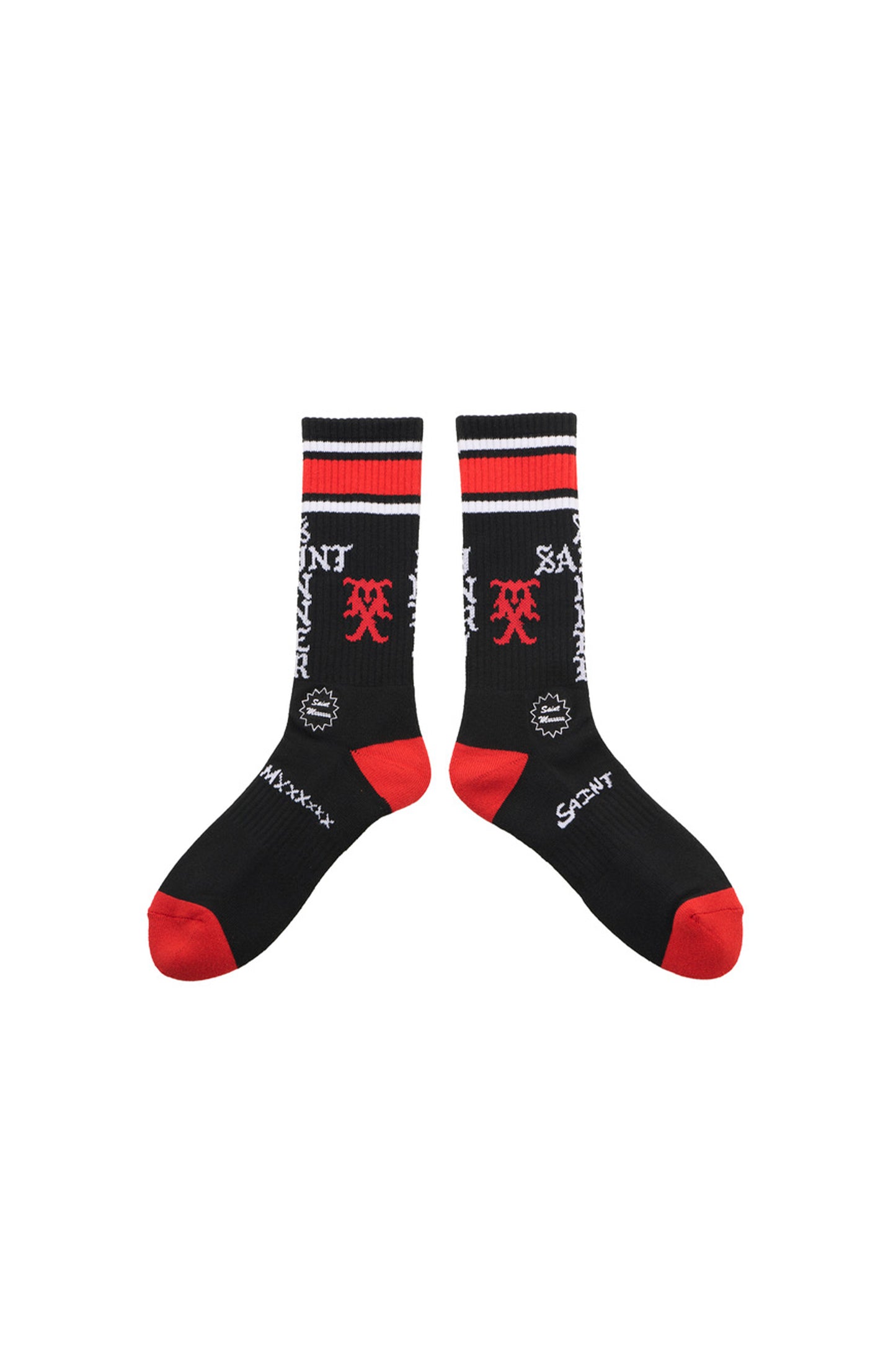 SOCKS/SINNER/BLACK+RED