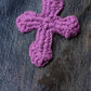 3D cross knit Denim