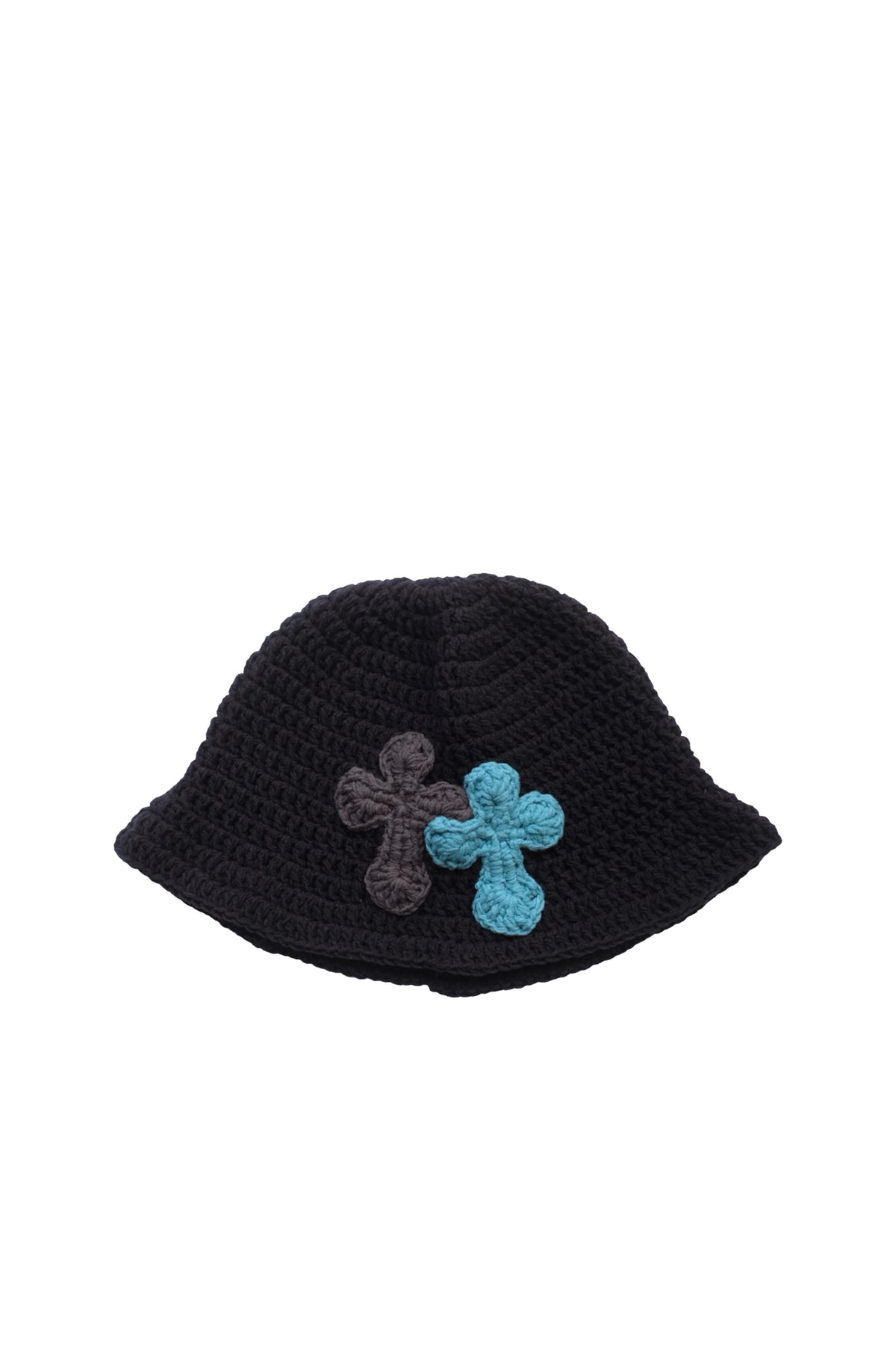 3D cross knit hat