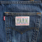 3D cross knit Denim