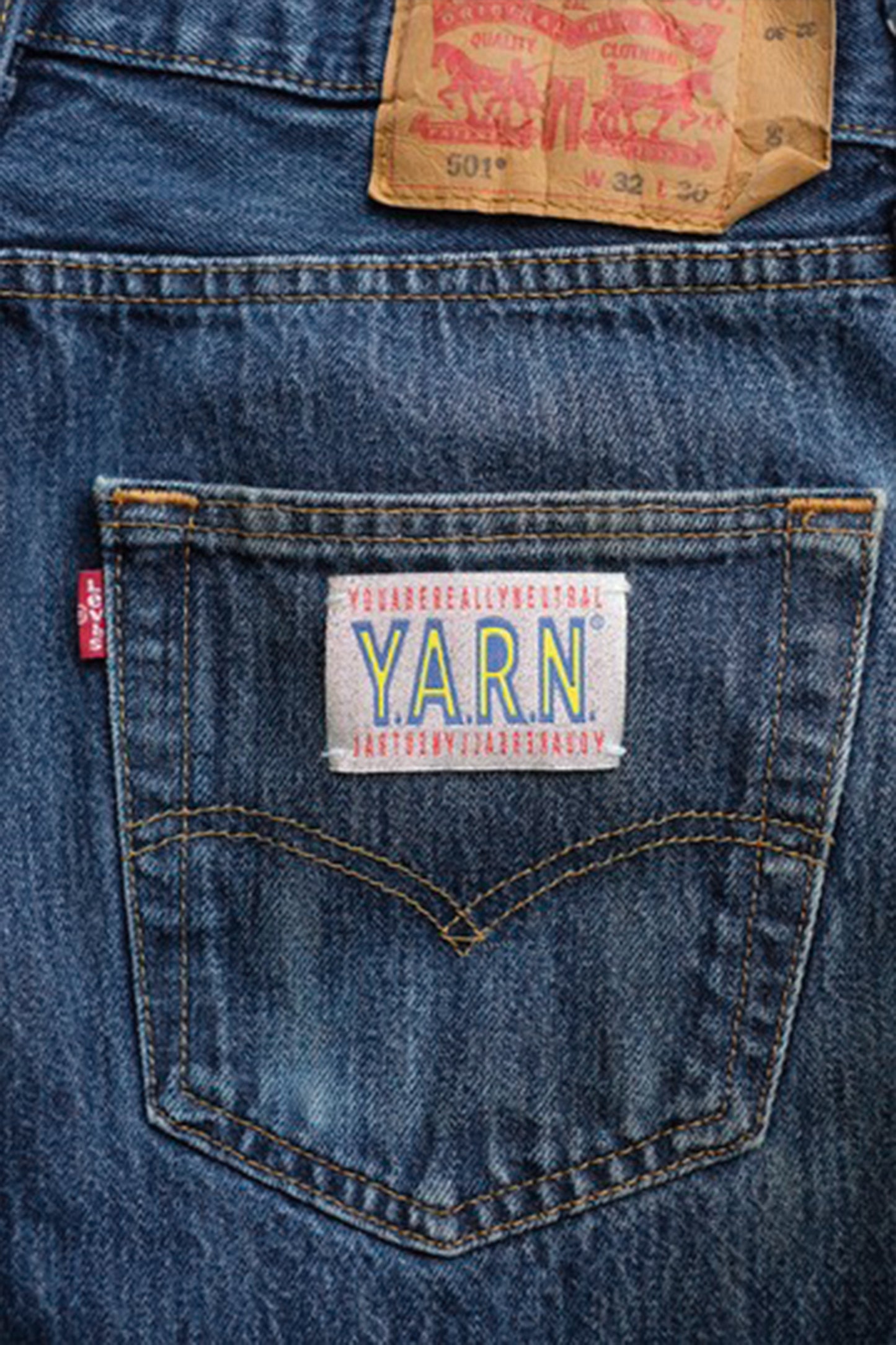 3D cross knit Denim
