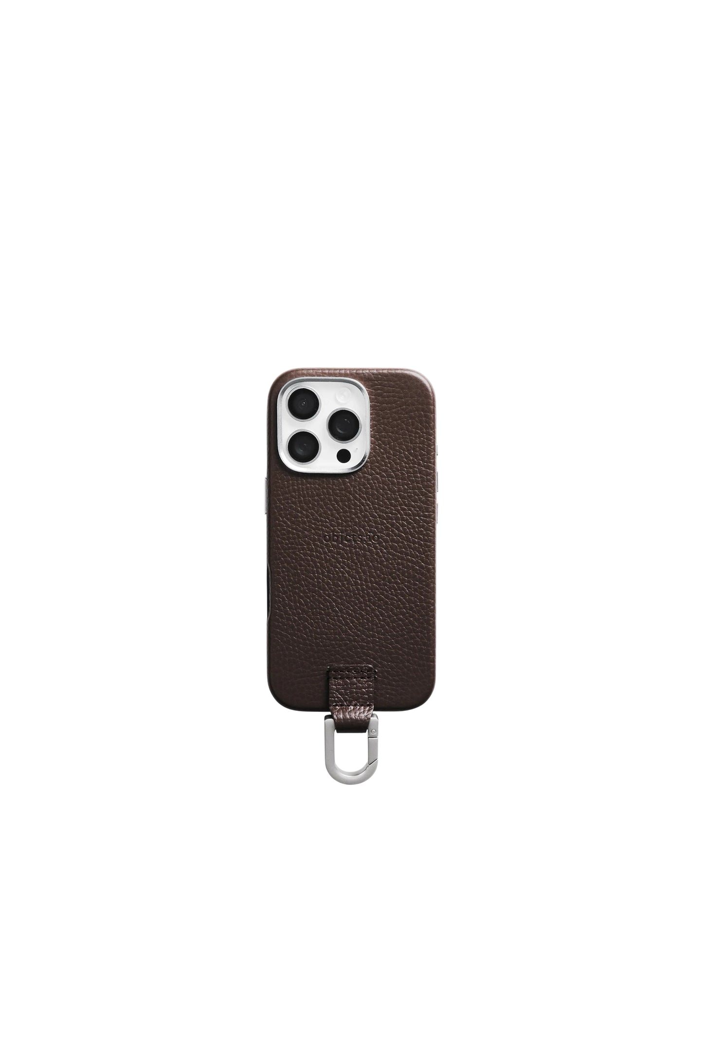 iPhone カラビナレザーケース【17. 16. 15】/ Dark brown