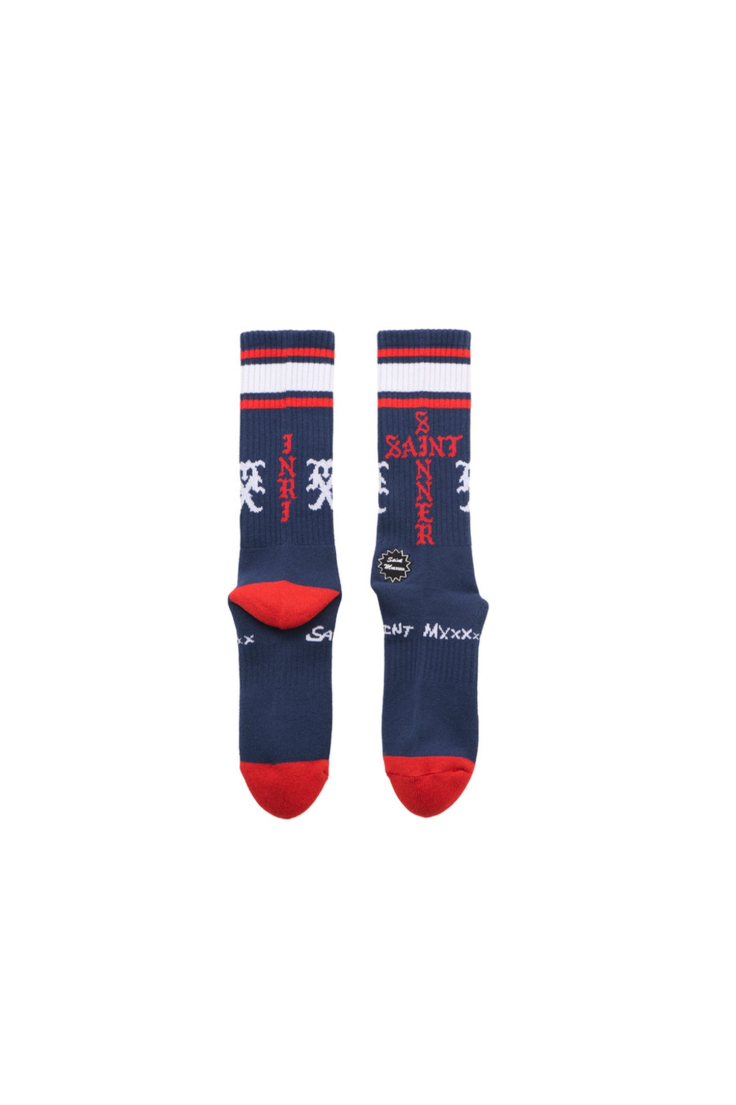 SOCKS/SINNER/BLUE+RED