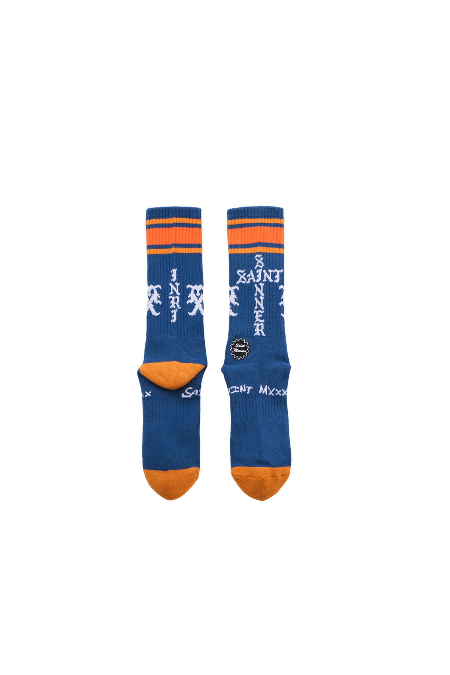 SOCKS/SINNER/BLUE+ORANGE
