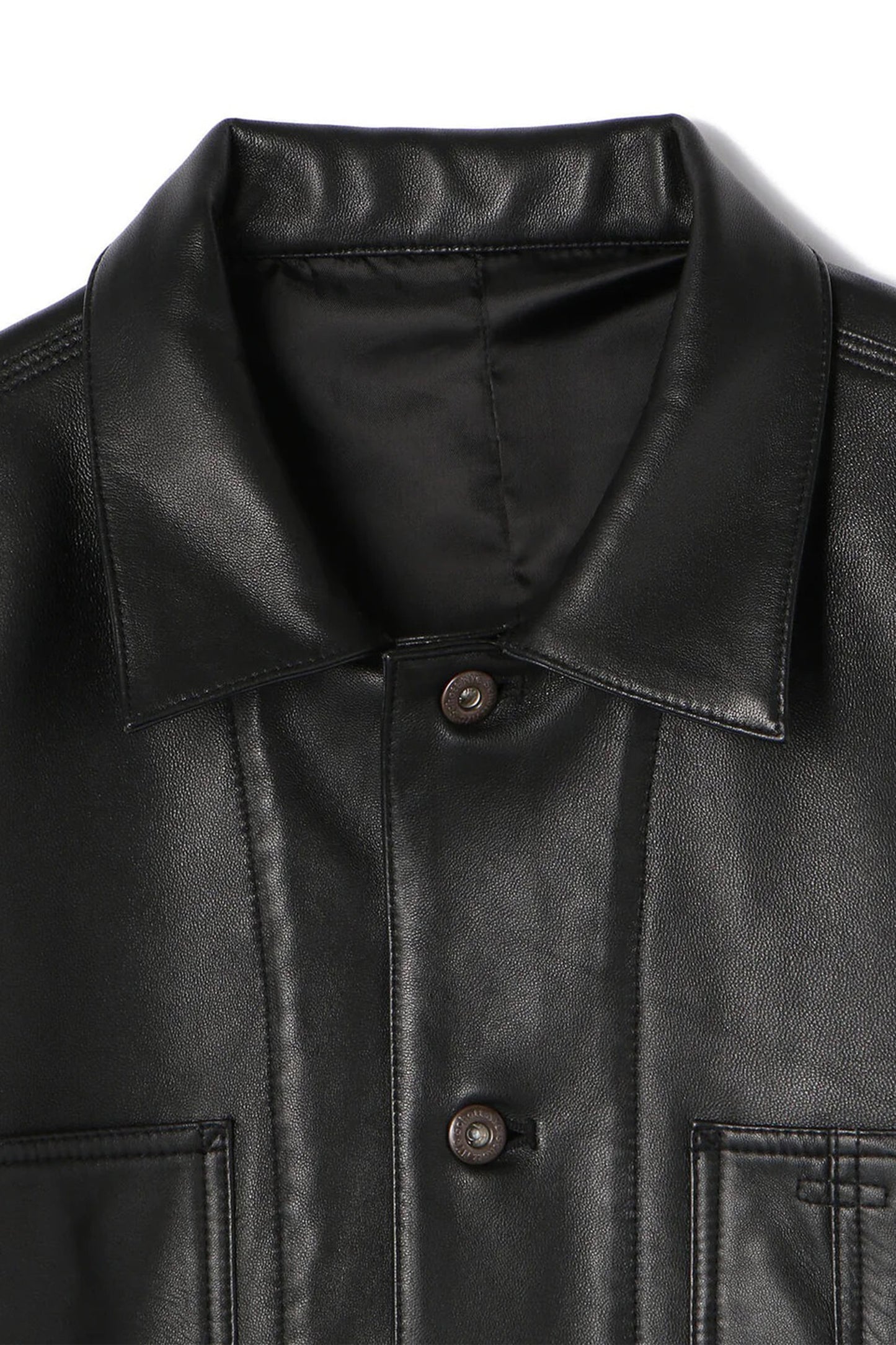 LAMB LEATHER COVERALL JACKET