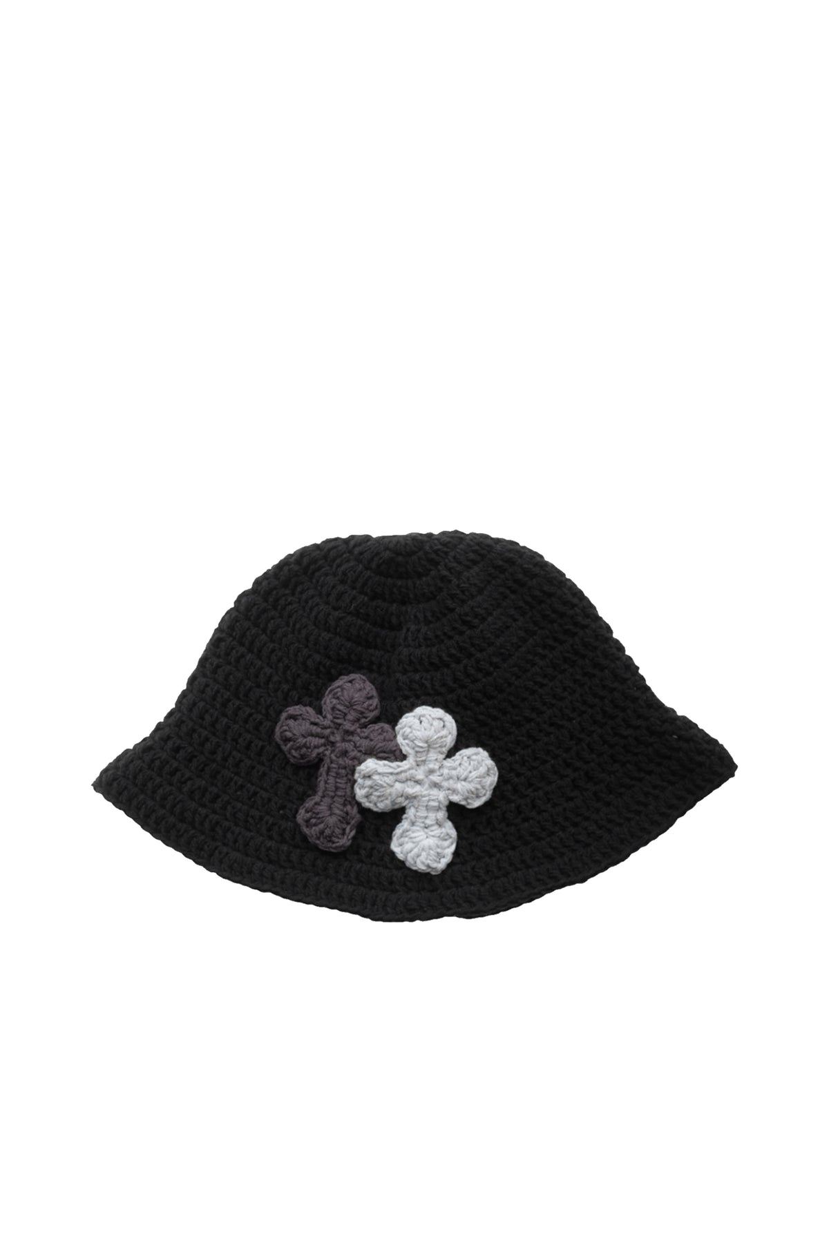 3D cross knit hat