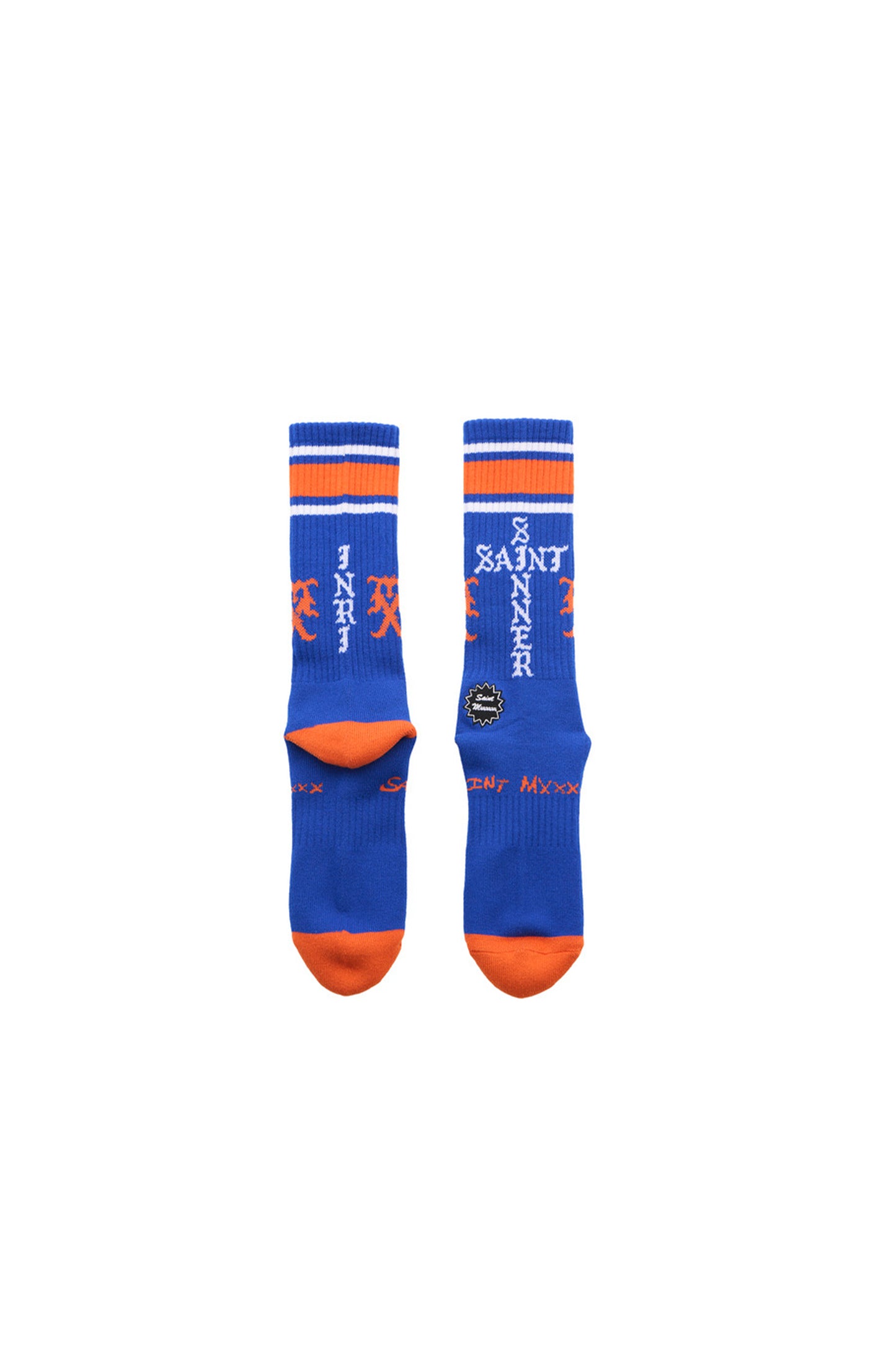 SOCKS/SINNER/BLUE+ORANGE+WHI