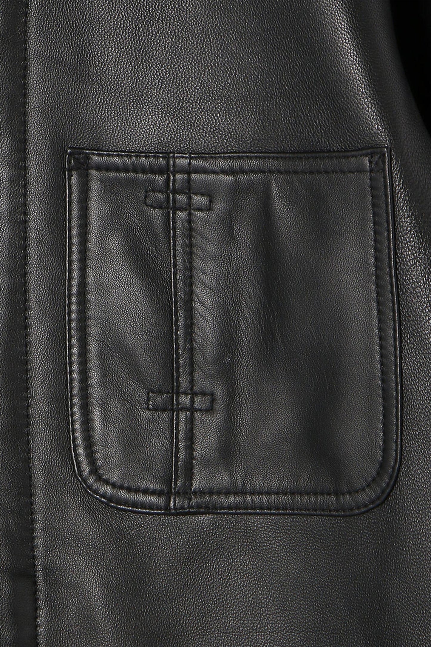 LAMB LEATHER COVERALL JACKET