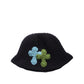 3D cross knit hat
