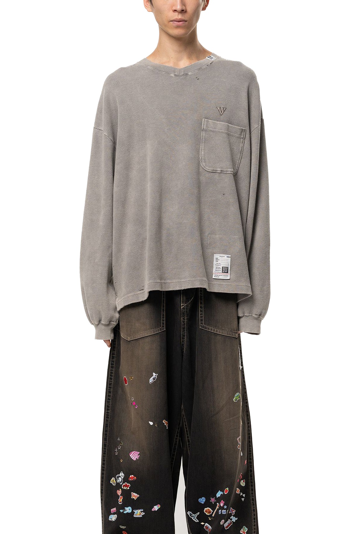 BLEACHED LONG SLEEVE