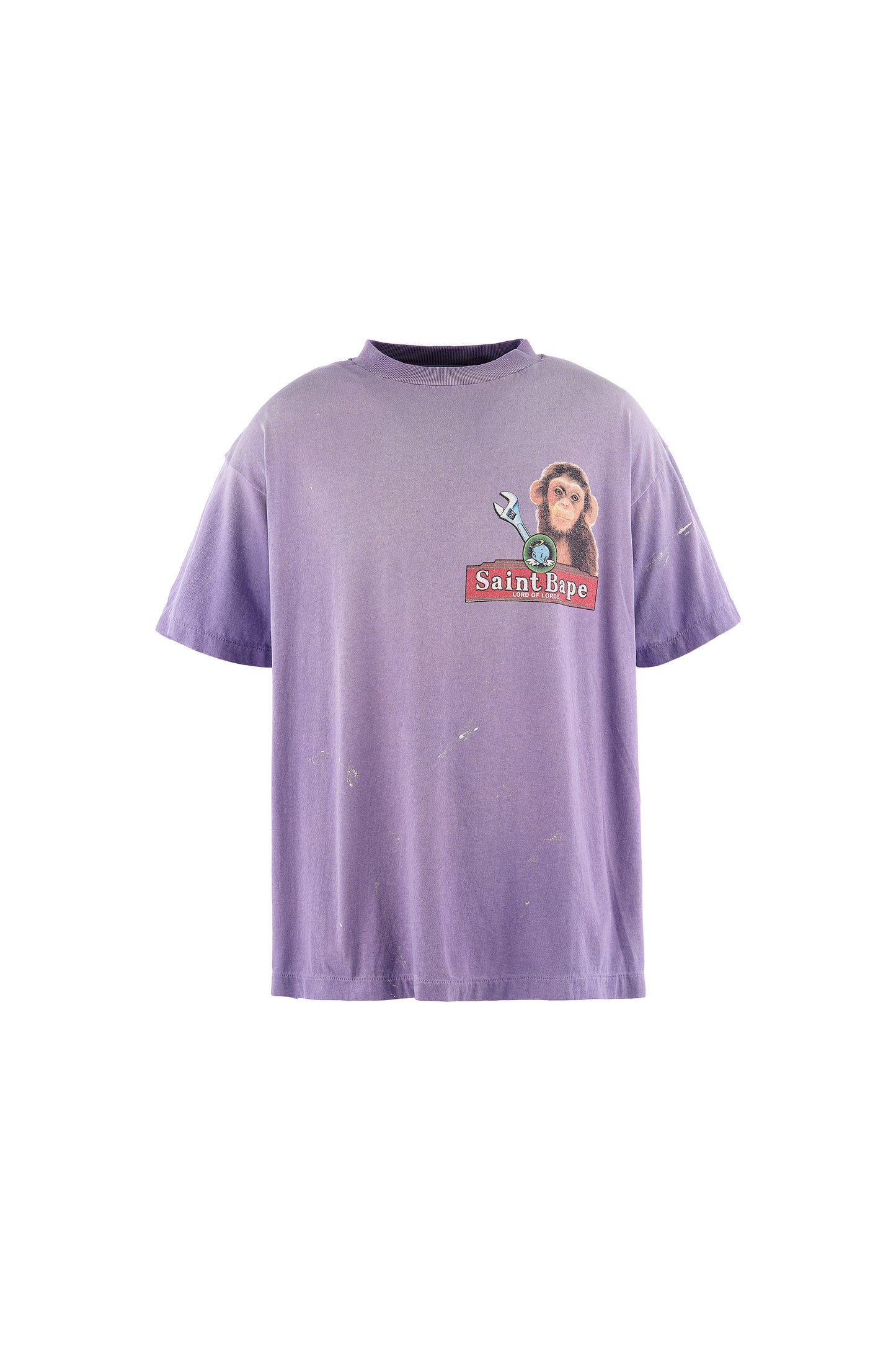 BAPE_SS T-SHIRT/HOUSE/PURPLE