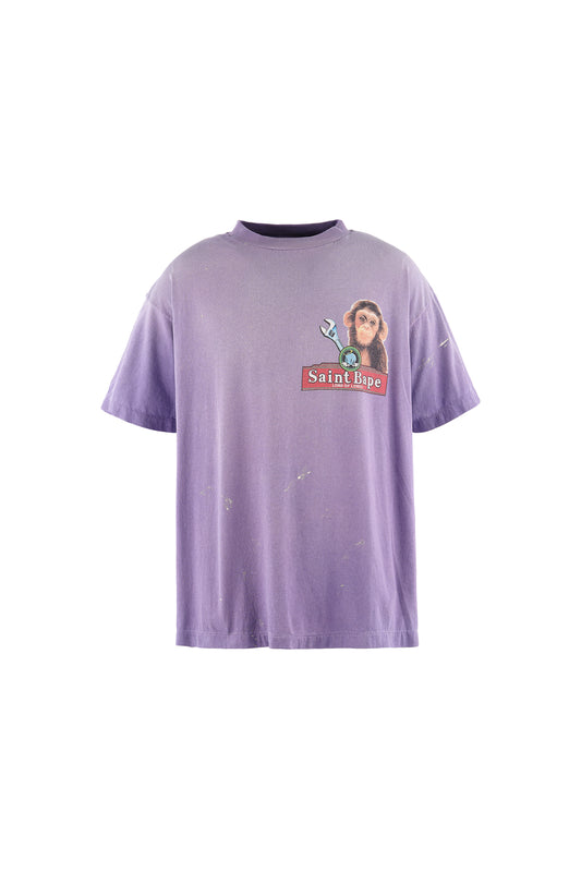 BAPE_SS T-SHIRT/HOUSE/PURPLE