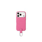 iPhone カラビナレザーケース【17. 16. 15】/ Shocking Pink