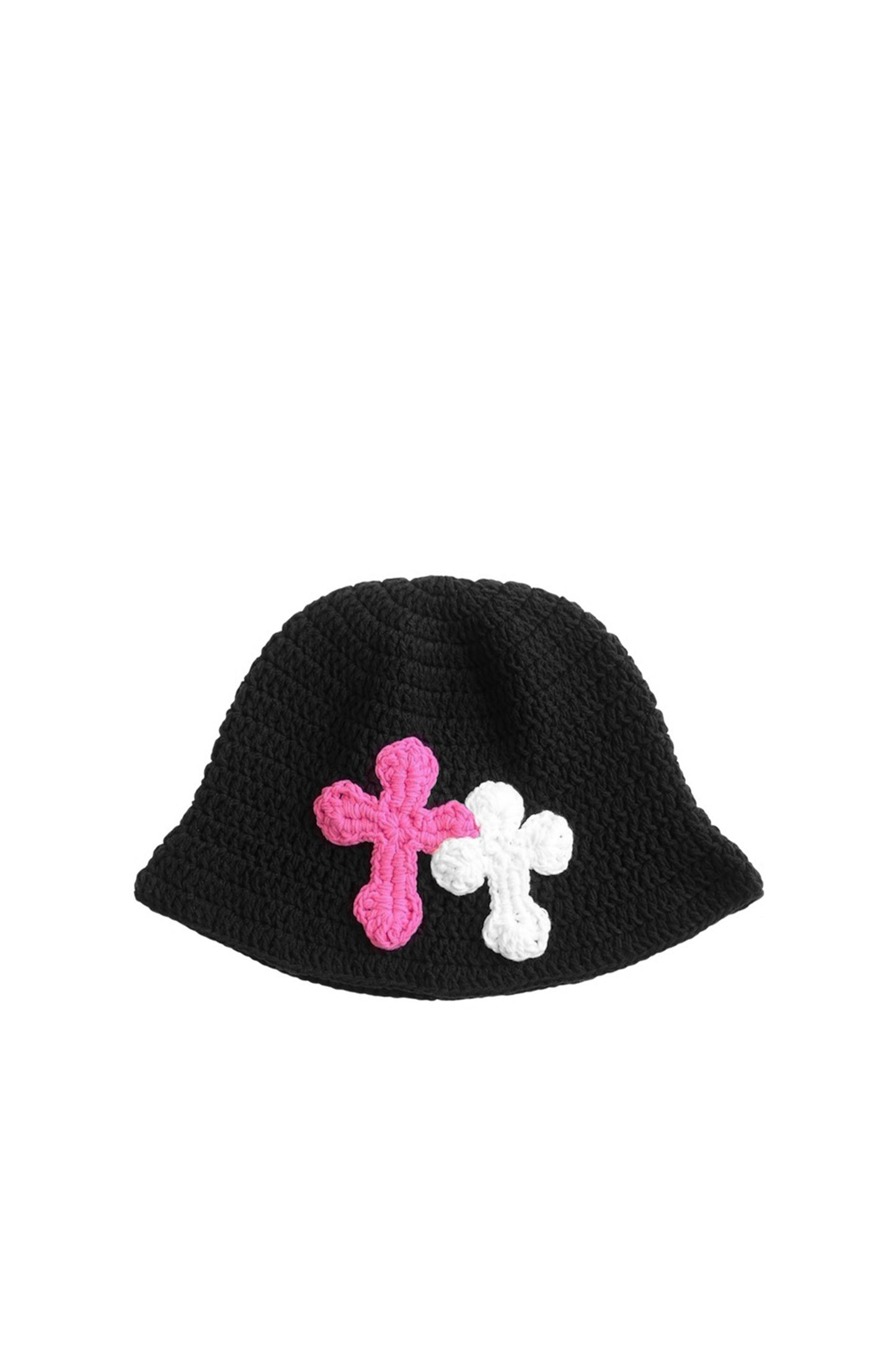 3D cross knit hat