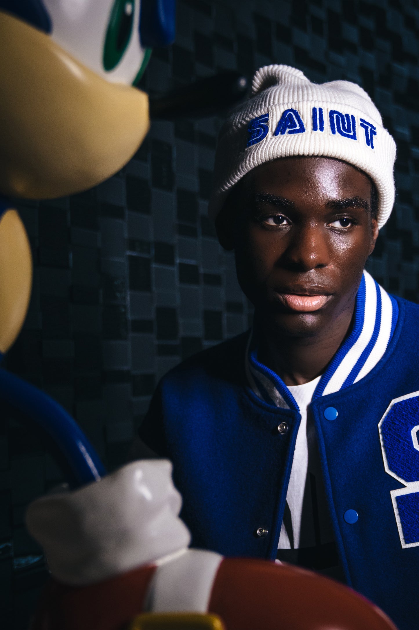 SG_KNIT CAP/SAINT SEGA/WHITE