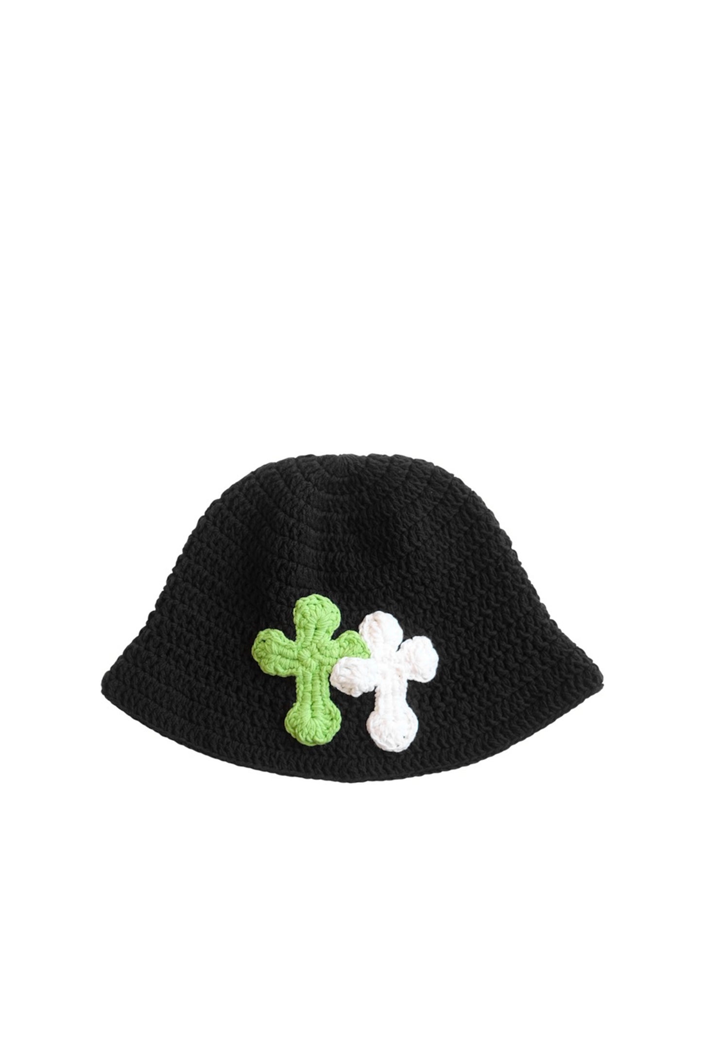 3D cross knit hat