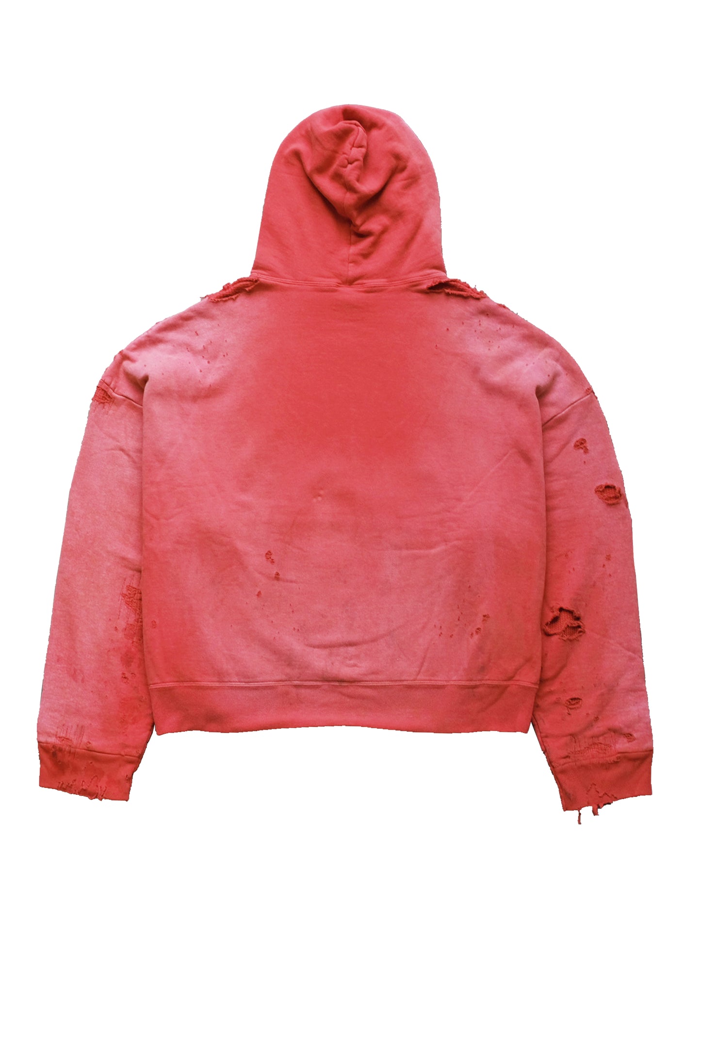 DOUBLE FACE HOODIE/RED