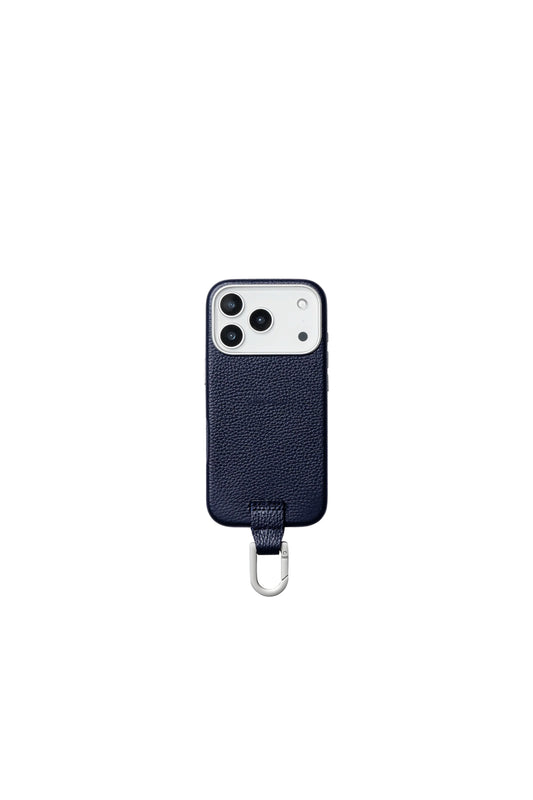 iPhone カラビナレザーケース【17. 16】/ Midnight