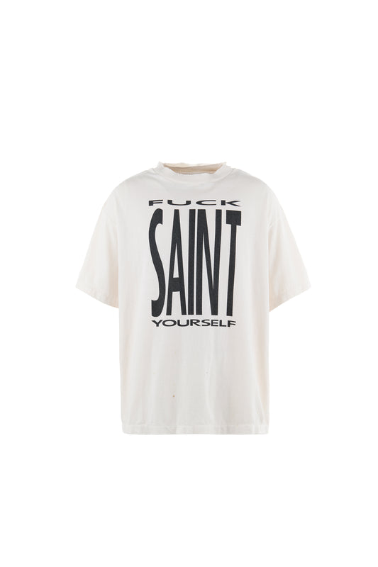 SS TEE/SAINT YOURSELF/WHITE