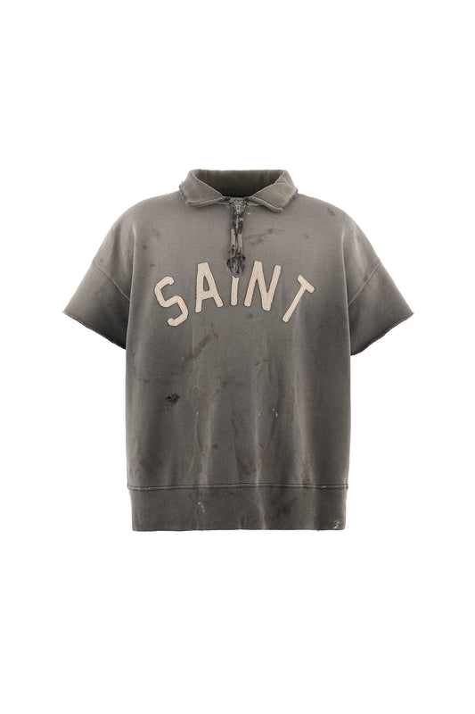 SS HALF ZIP SWEAT/SAINT/CHARCOAL