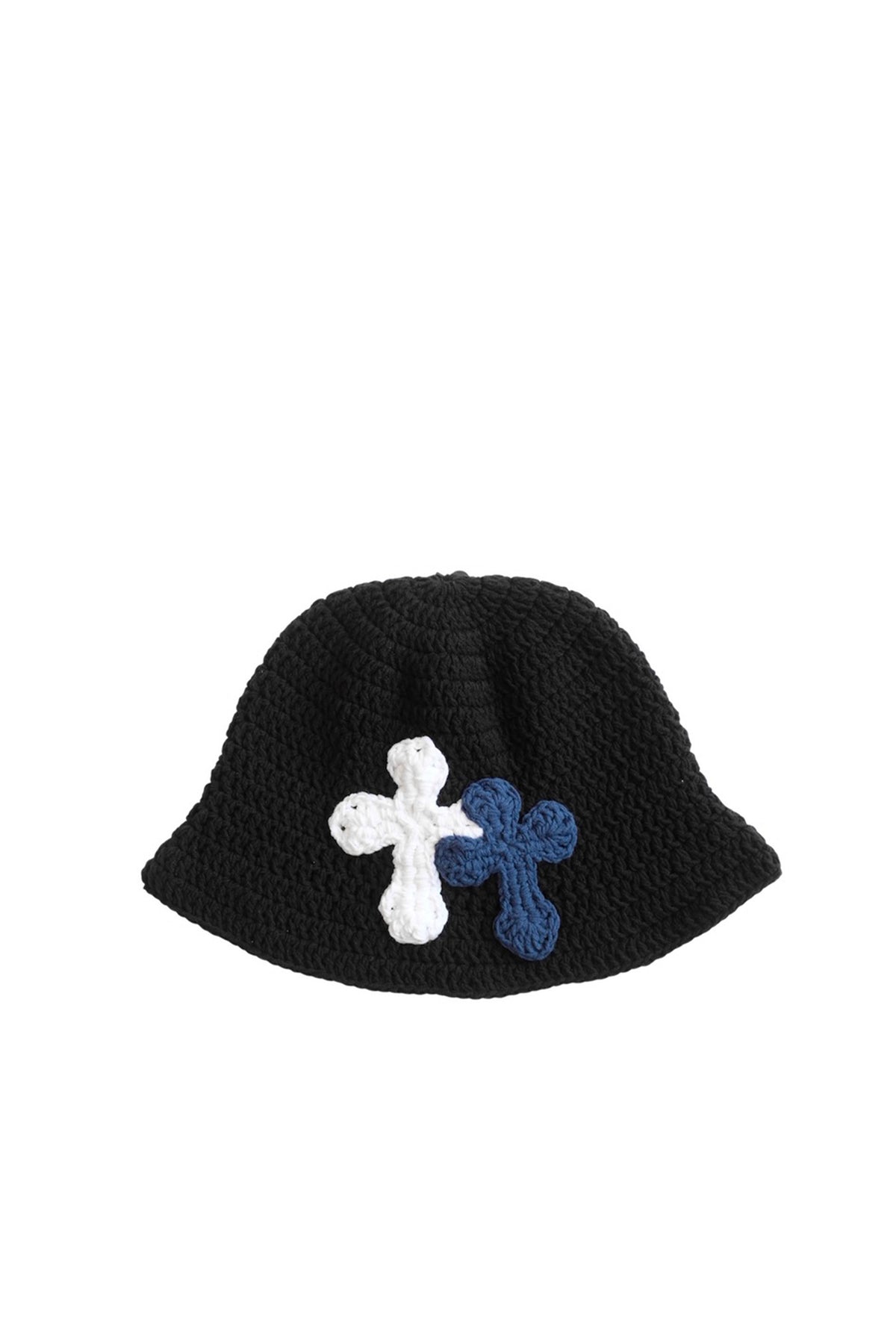 3D cross knit hat