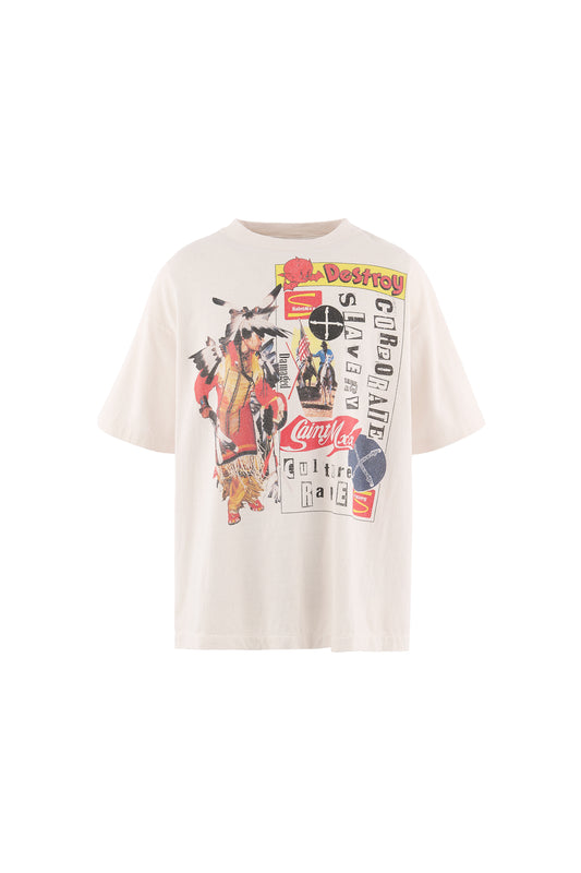 JR_SS T-SHIRT/DESTROY/WHITE