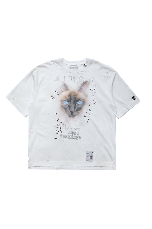 EMBELLISHED DISTRESSED TEE