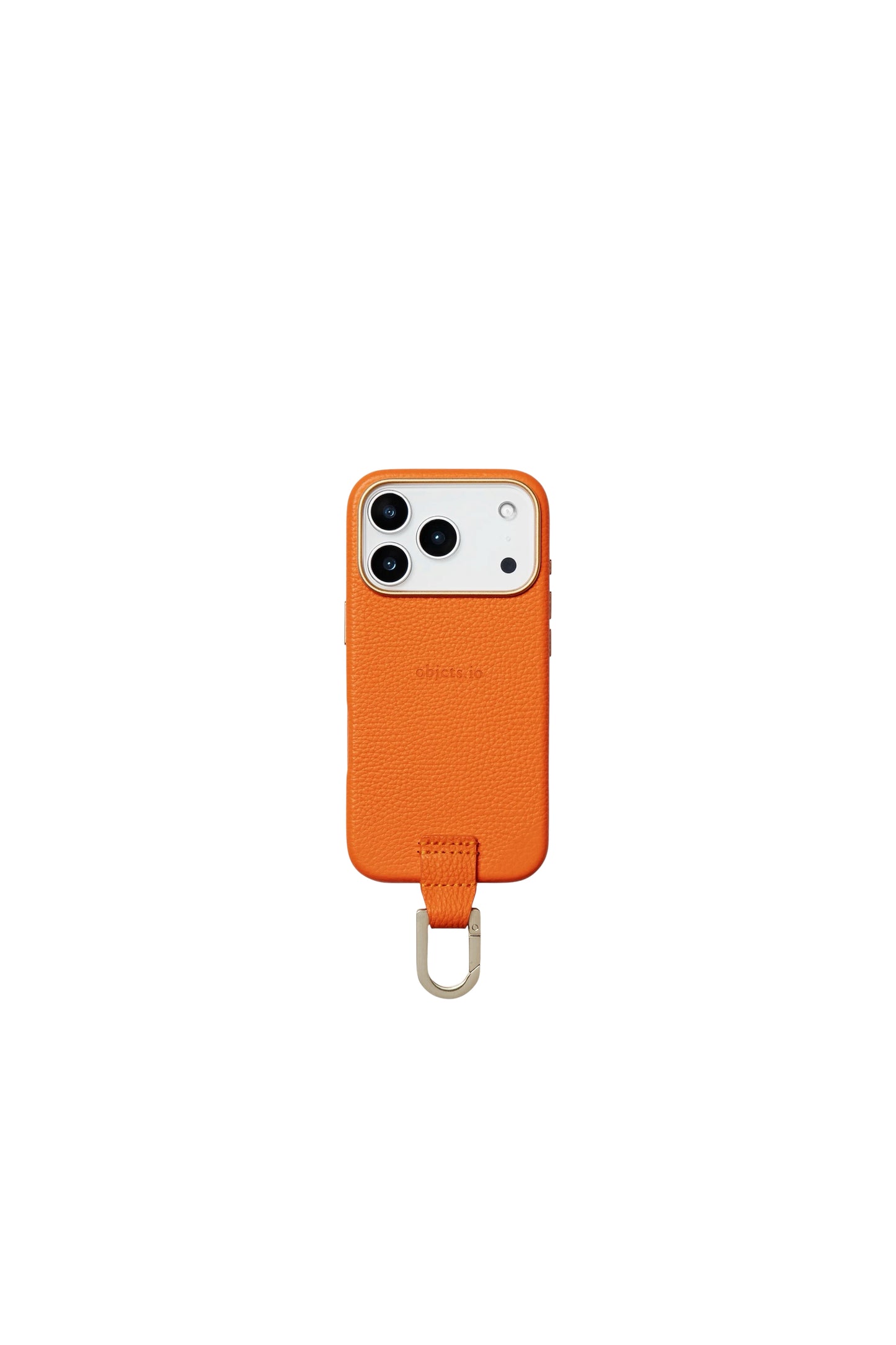 iPhone カラビナレザーケース【17】/ Pumpkin