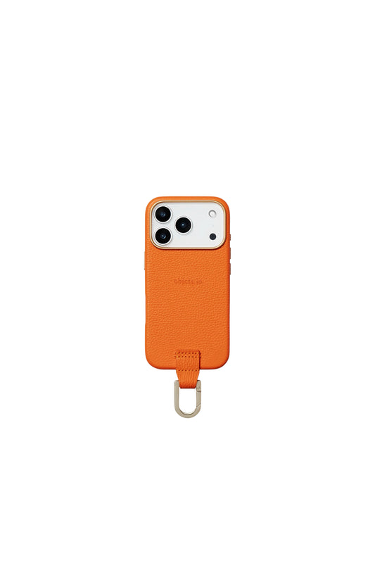 iPhone カラビナレザーケース【17】/ Pumpkin