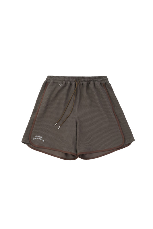 FRILL STRIPES BASKETBALL SHORTS